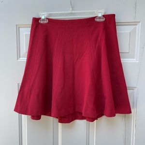 Old Navy Red Skater Skirt with back zipper detail
